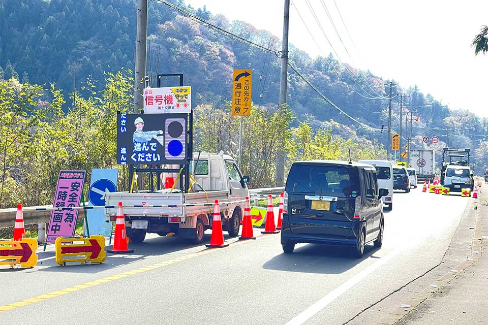 国土交通省PRISM現場（山梨県南部町）